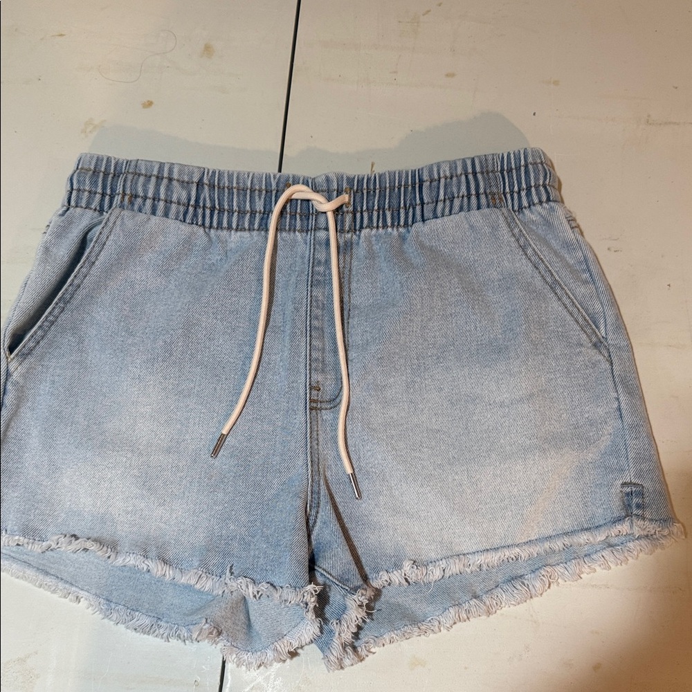 Celebrity Pink-Light Blue Denim Women Shorts-s-m